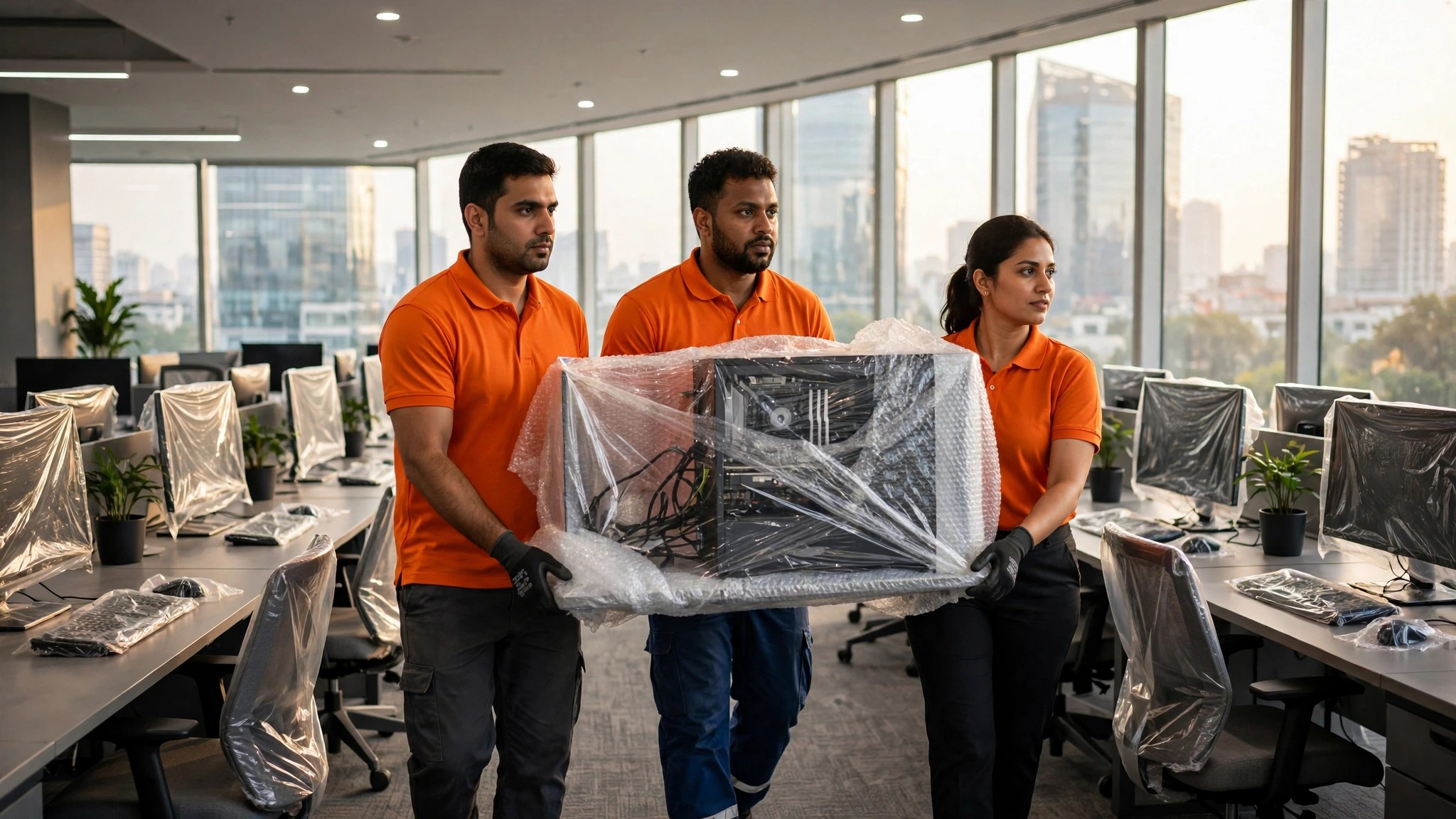 Corporate office relocation in Gurgaon Cyber City